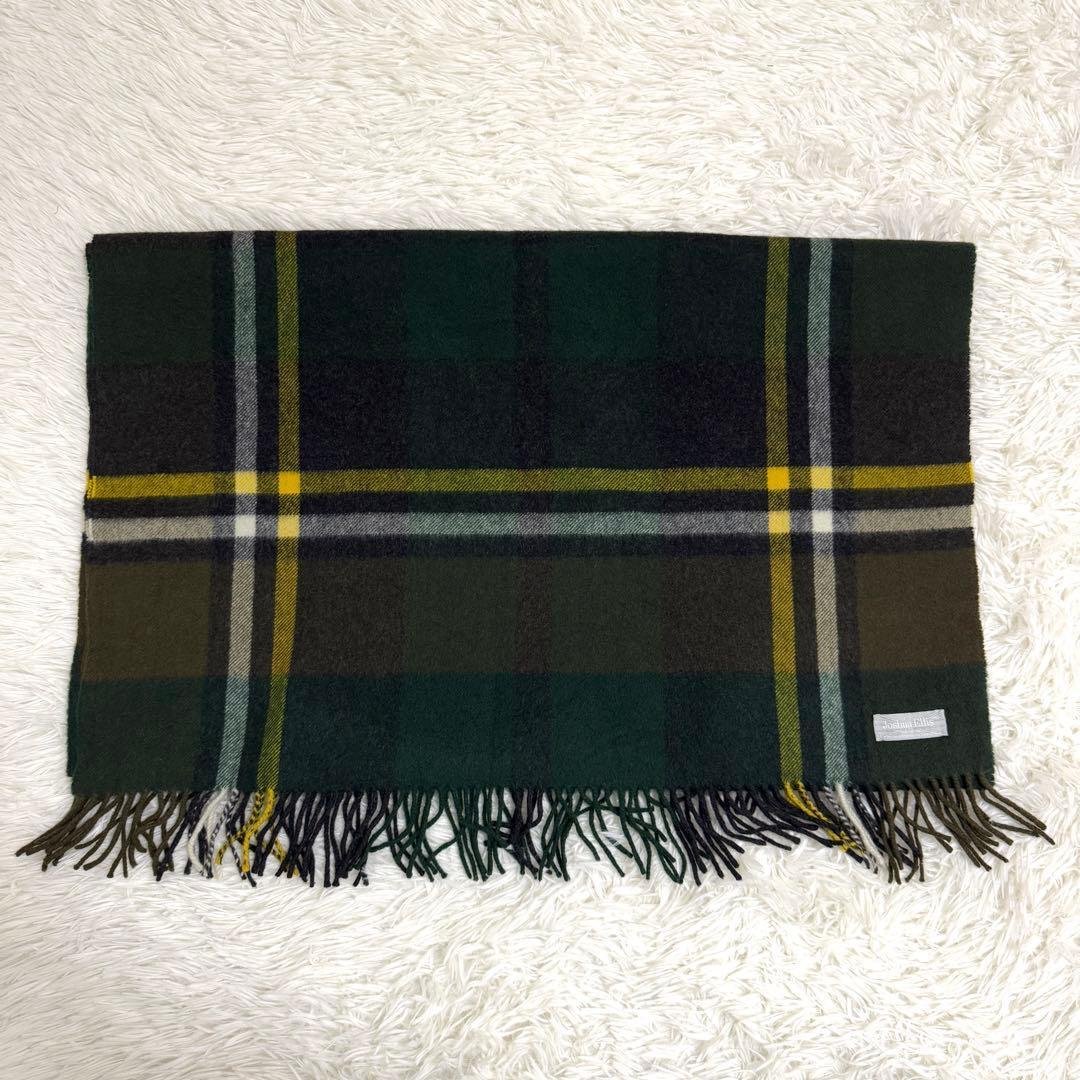 美品✨ジョシュアエリス カシミヤ ストール 大判 チェック