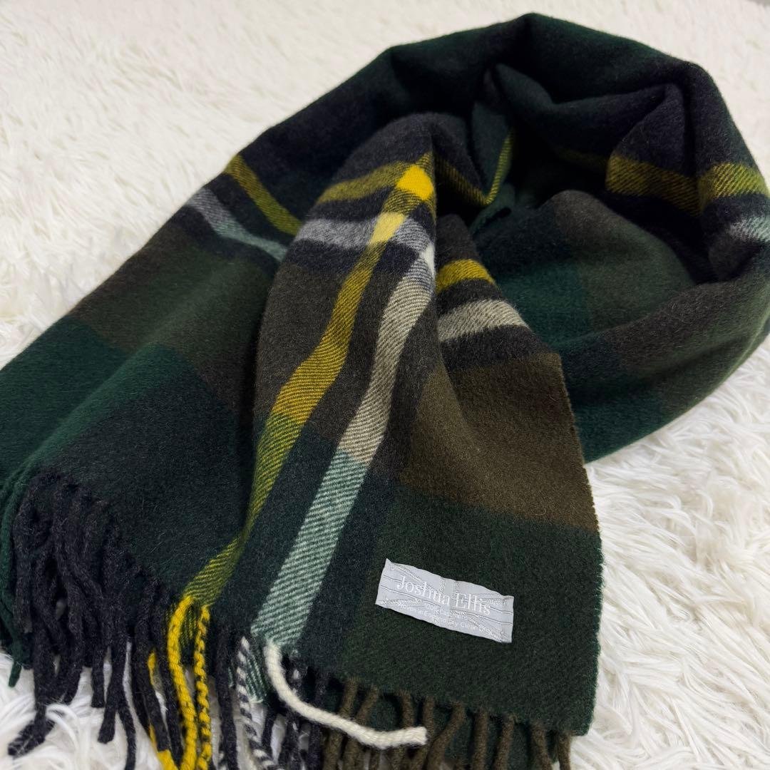 美品✨ジョシュアエリス カシミヤ ストール 大判 チェック