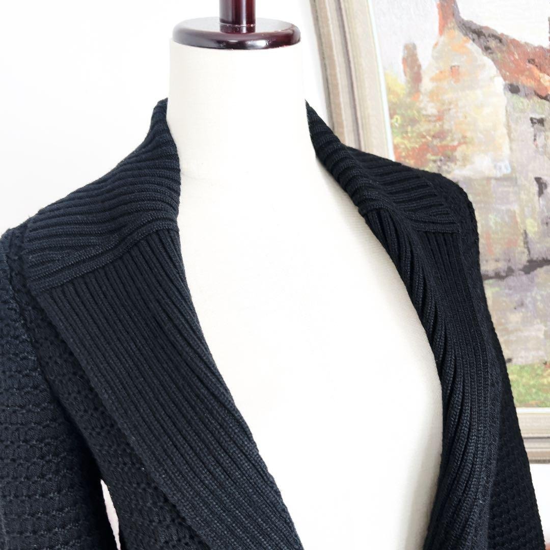 美品　サルバトーレフェラガモ ウール　本革　ニット　ジャケット　ガンチーニ