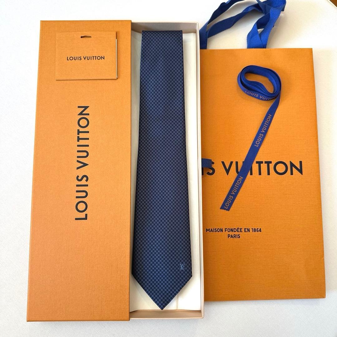 ルイ ヴィトン ネクタイ・マイクロダミエ 新品 未使用