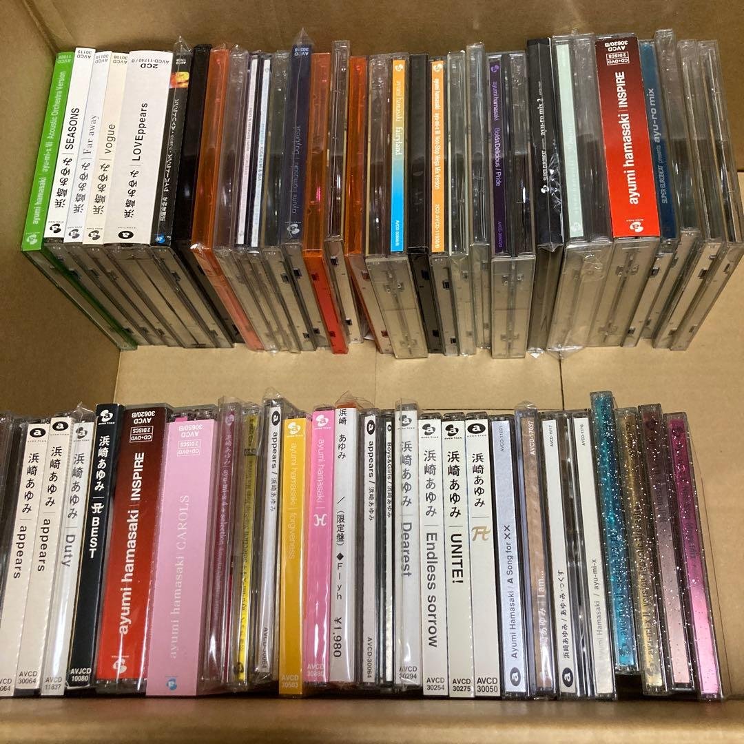 浜崎あゆみ シングル アルバム CD 60枚セット カセット2本新品