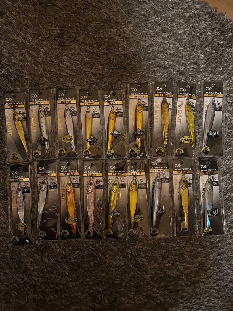 ダイワ　TGベイト　100g〜180g 18個　フックセット