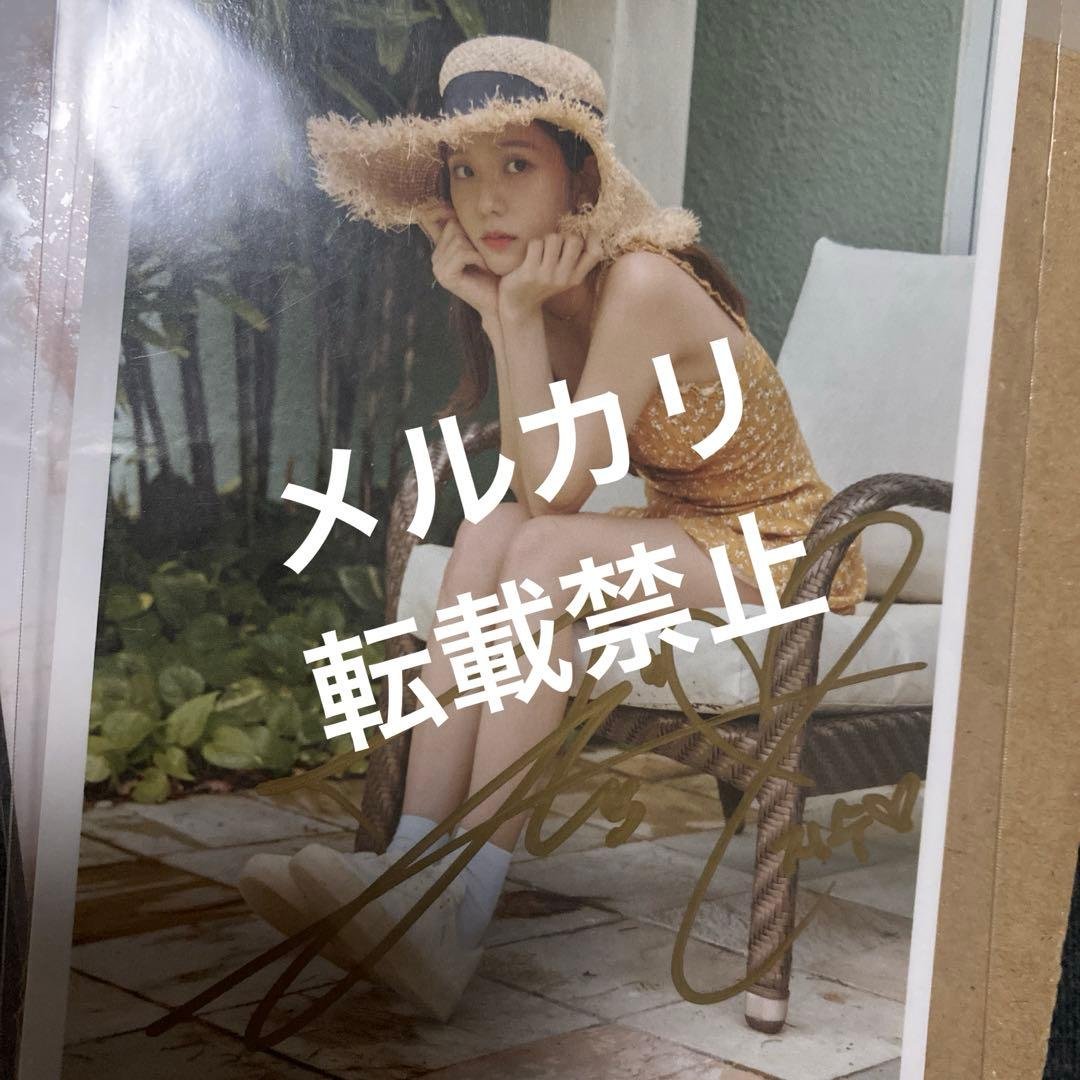 BLACKPINK ジス　サイン　直筆　ポストカード