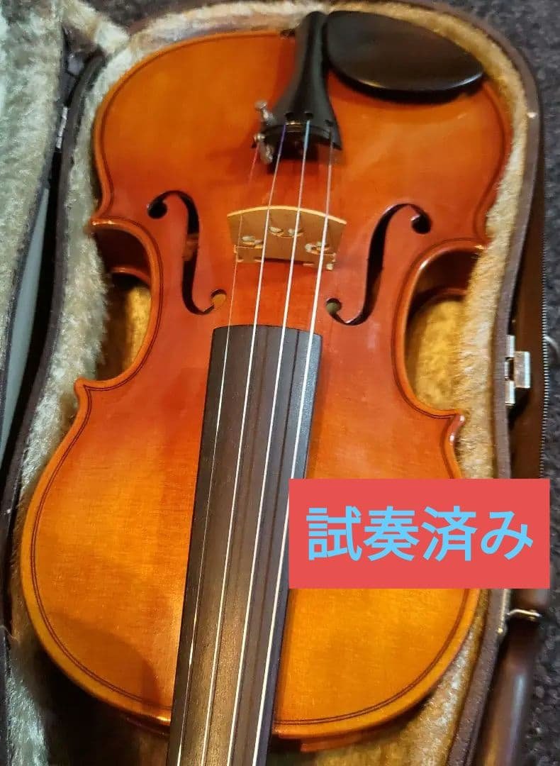 高級 バイオリン 鈴木 No.200 4/4 証明ラベル有、弓ケース付 定価6万