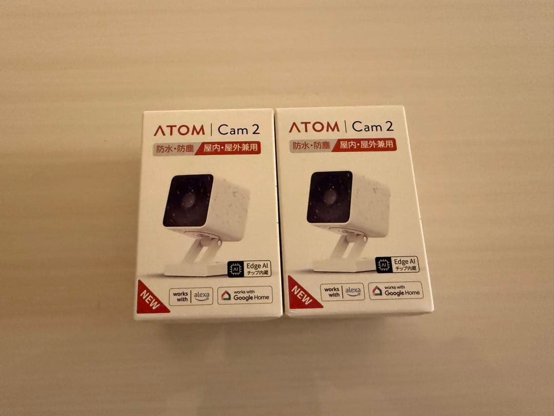 【新品 未開封】防犯 監視 カメラ ATOM Cam 2 アトムカム　2個セット