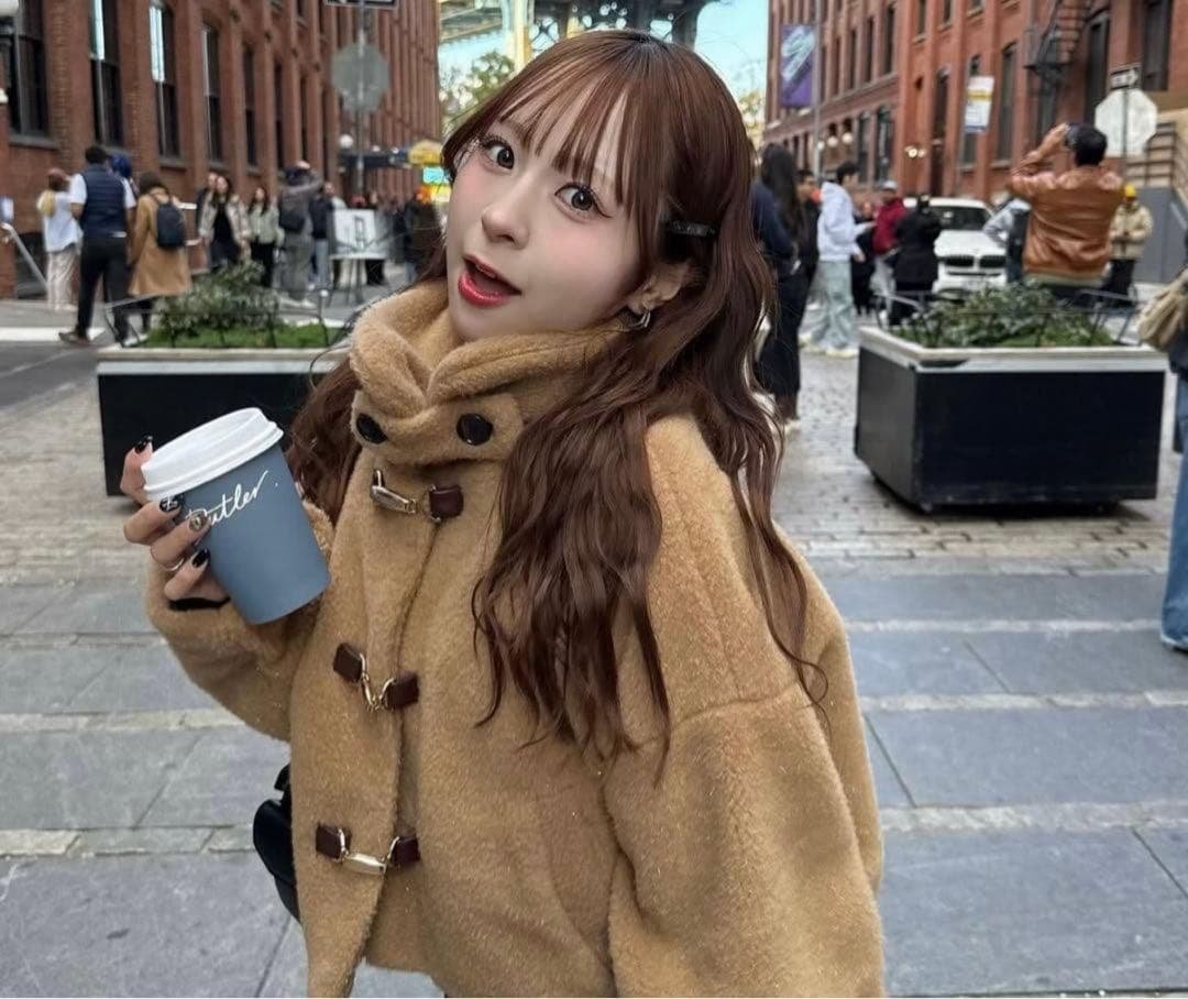 が*ゃ様 Amlycity ラメボアブルゾン キャメルキャンドル付き