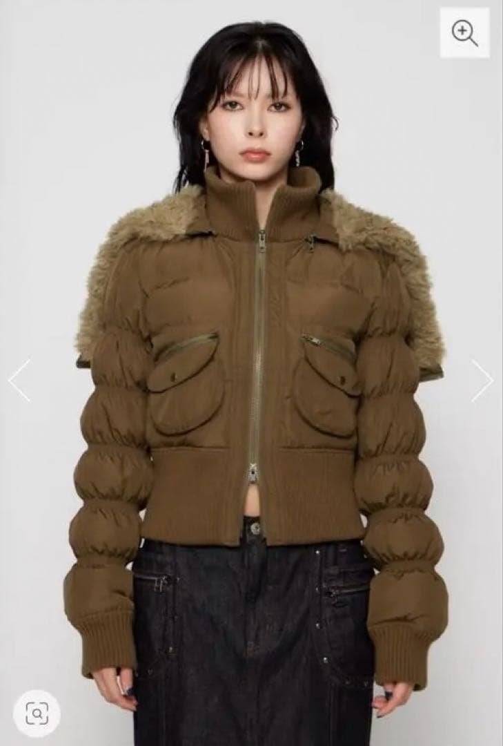 lagua gem HOODIE ZIP STITCH ブルゾン