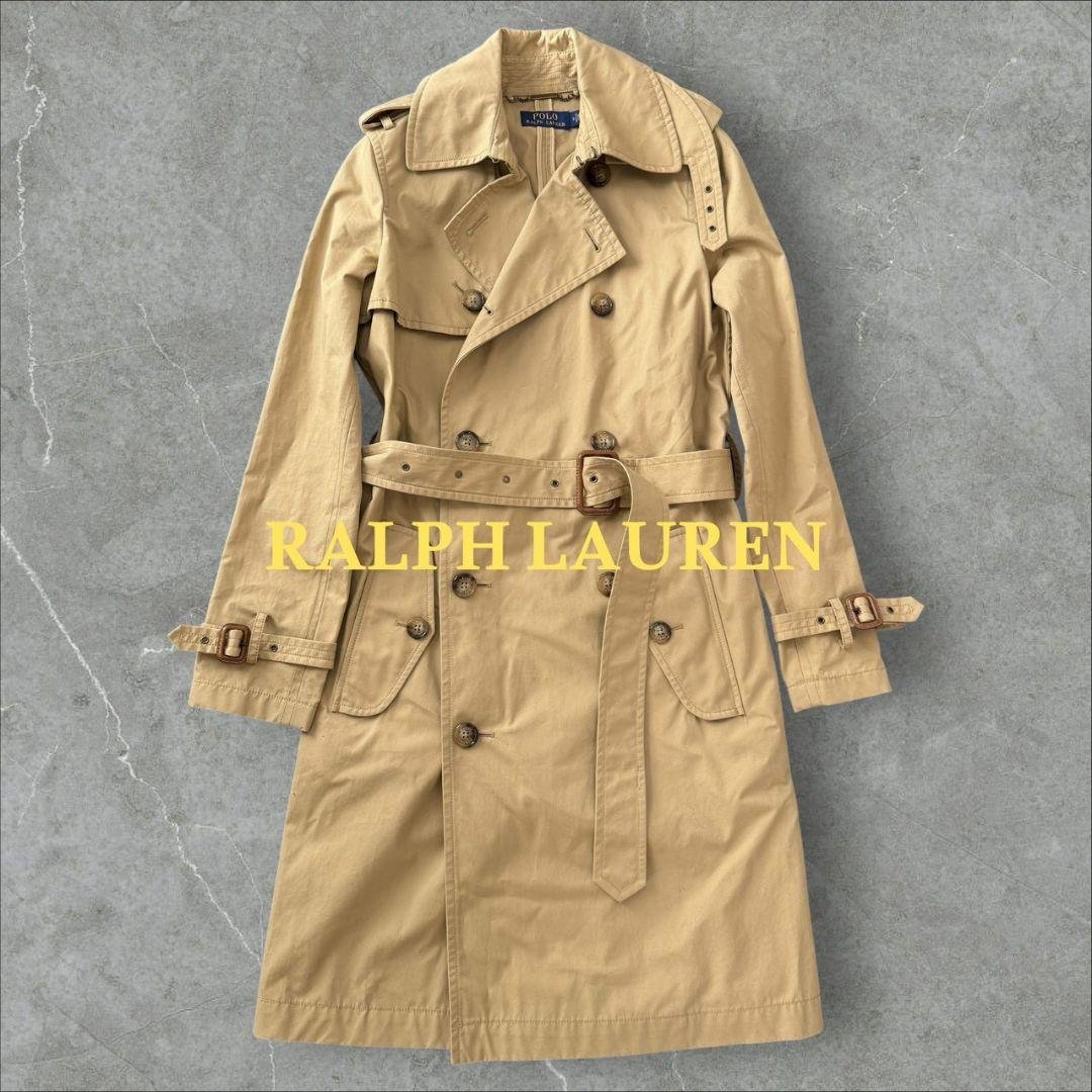 未使用に近い 現行 ラルフローレン トレンチコート ベージュ コート