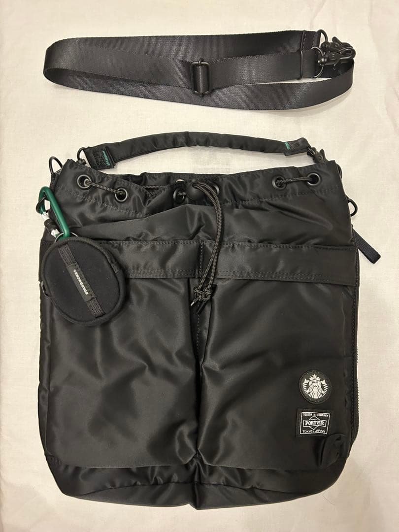 PORTER スターバックス 2WAYツールバッグ ブラック