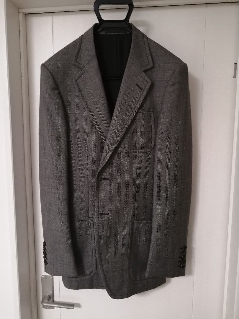 GUCCI テーラードジャケット 44 ヘリンボーン