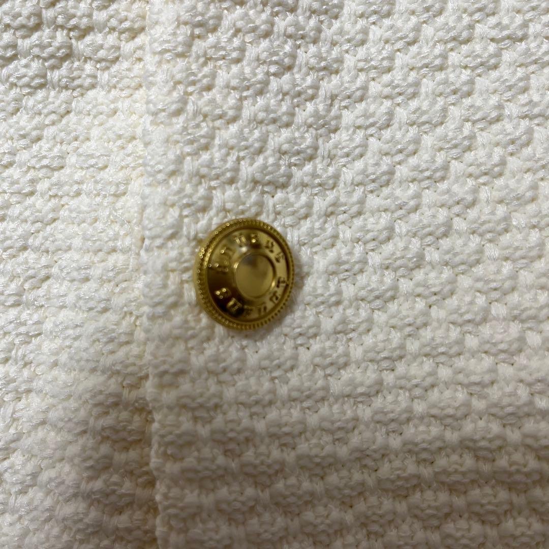 美品　アニュアンス　カーディガン　ニット　ホワイト