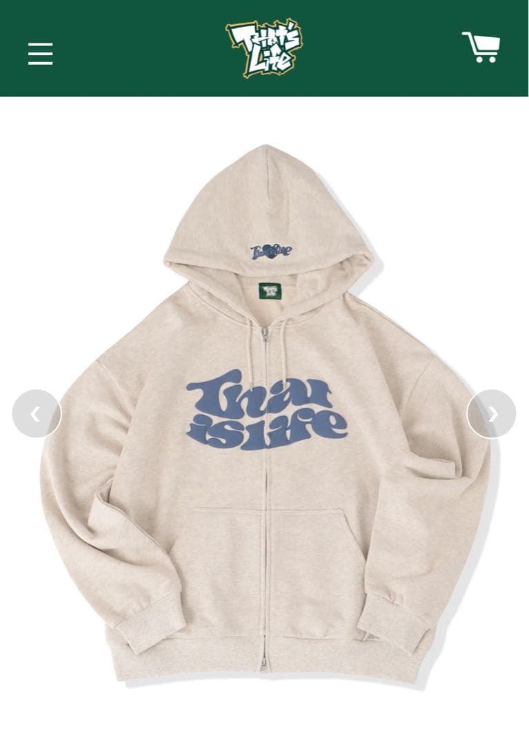 ザッツライフ　ジップパーカー