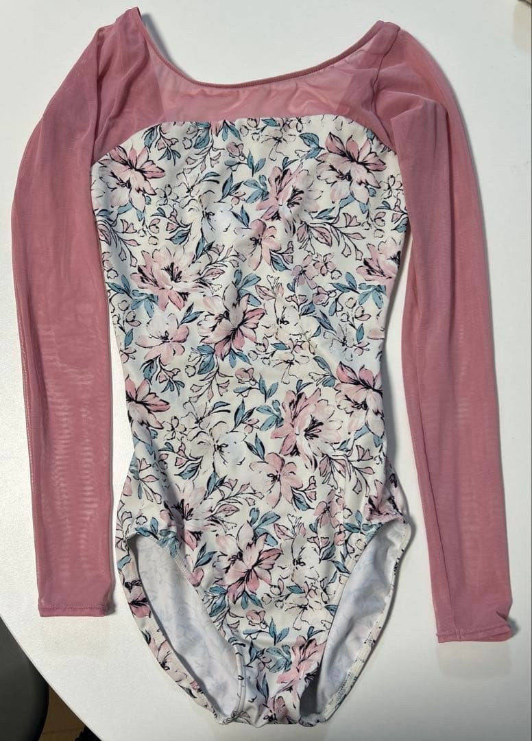 stina 花柄 長袖レオタード Sサイズ