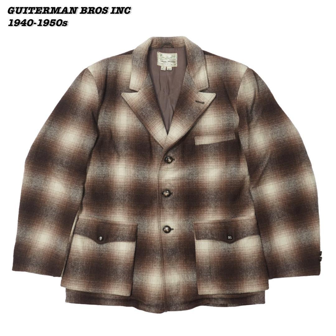 ジャケット・アウター GUITERMAN BROS INC WOOL COAT 1940s 1950s