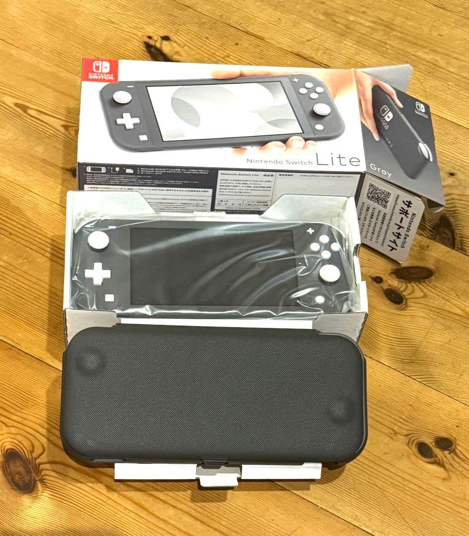 Nintendo Switch Lite グレー　本体　極上美品　完品
