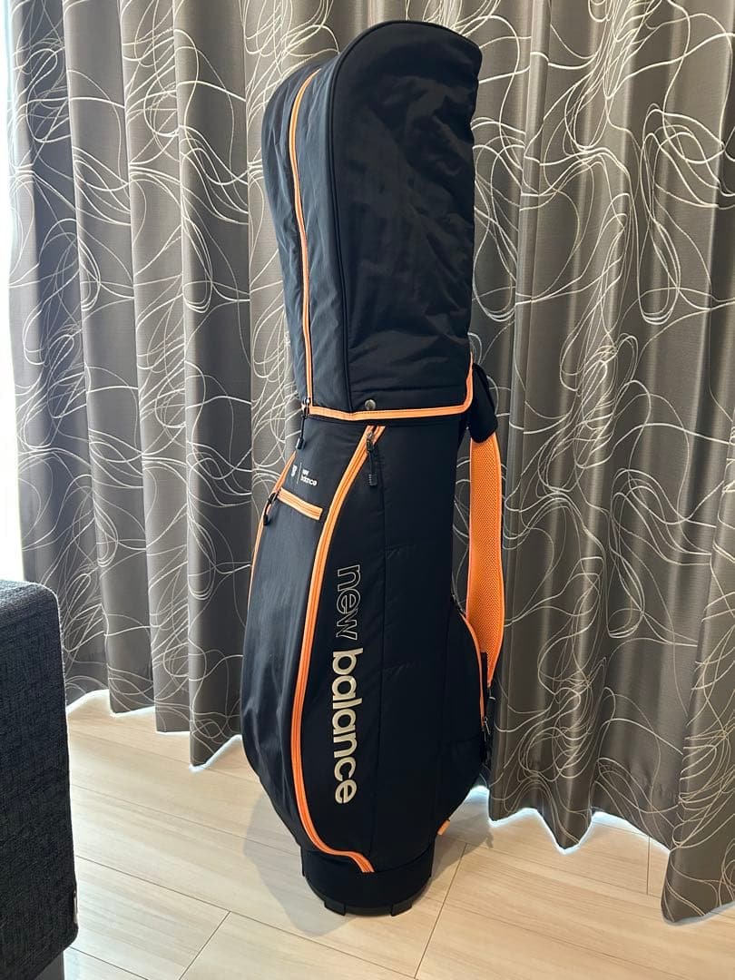 new balance キャディバッグ 黒/オレンジ