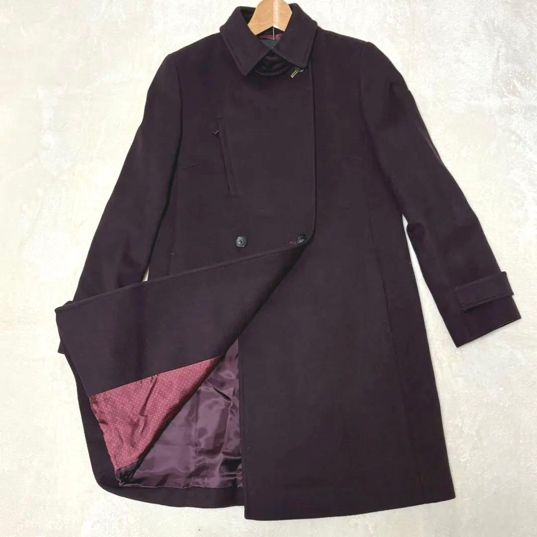 PaulSmith black ウールコート 23年モデル カシミヤ混 40