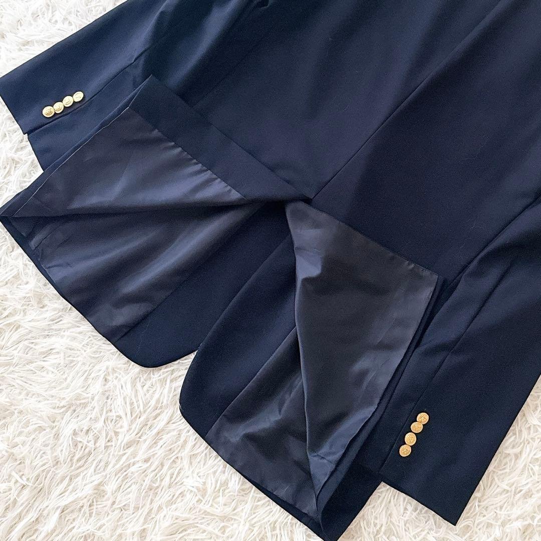 美品 大きいサイズ44L ラルフローレン 紺ブレ テーラードジャケット メンズ