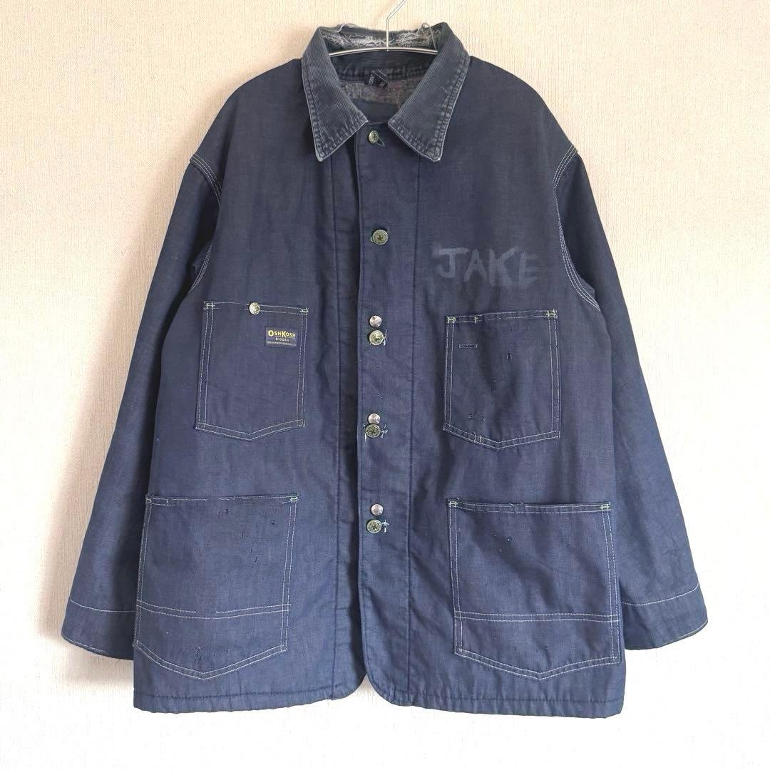 オシュコシュ　デニムチョアコート　60s〜70sビンテージ　着用感XL