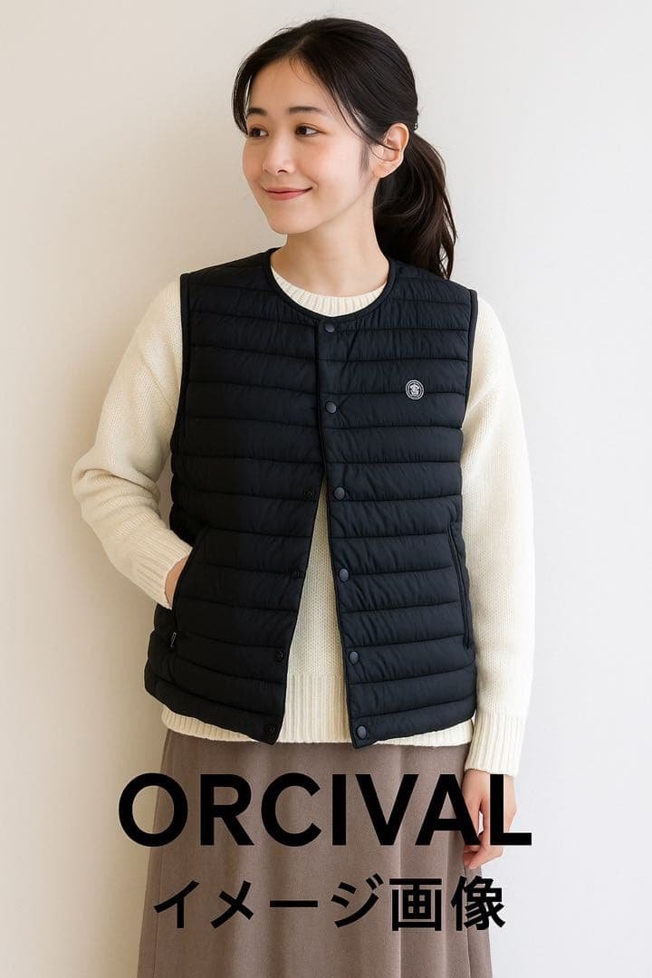 ★Orcival インナーダウンベスト ブラックサイズ2