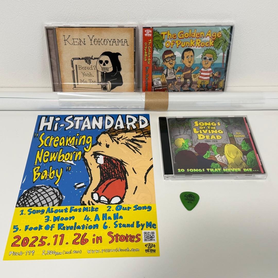 横山健 Ken Yokoyama CD3枚 ポスター 本人ピック セット チラシ
