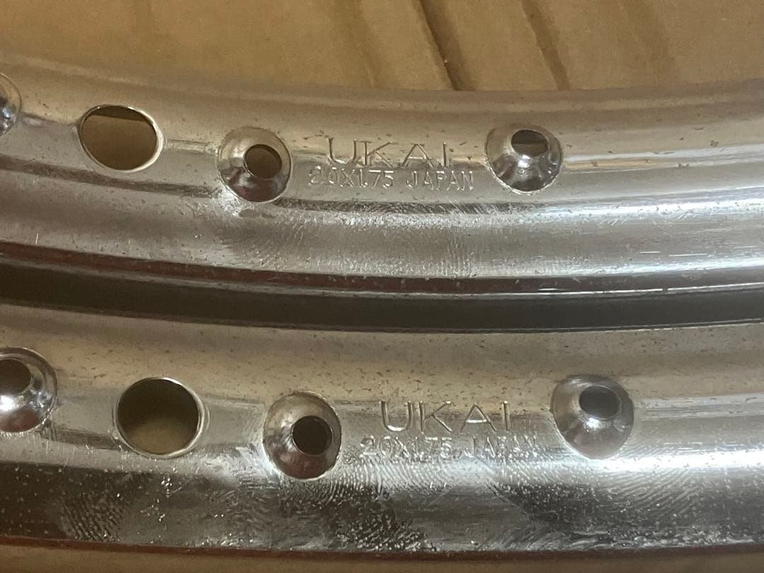 値下げ 中古 UKAI BMX タコ穴リム 2本 36h ビンテージ