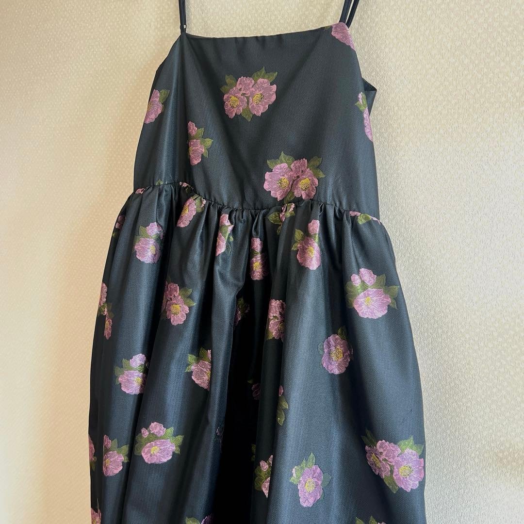 sisterjane ブラック　ワンピース　刺繍