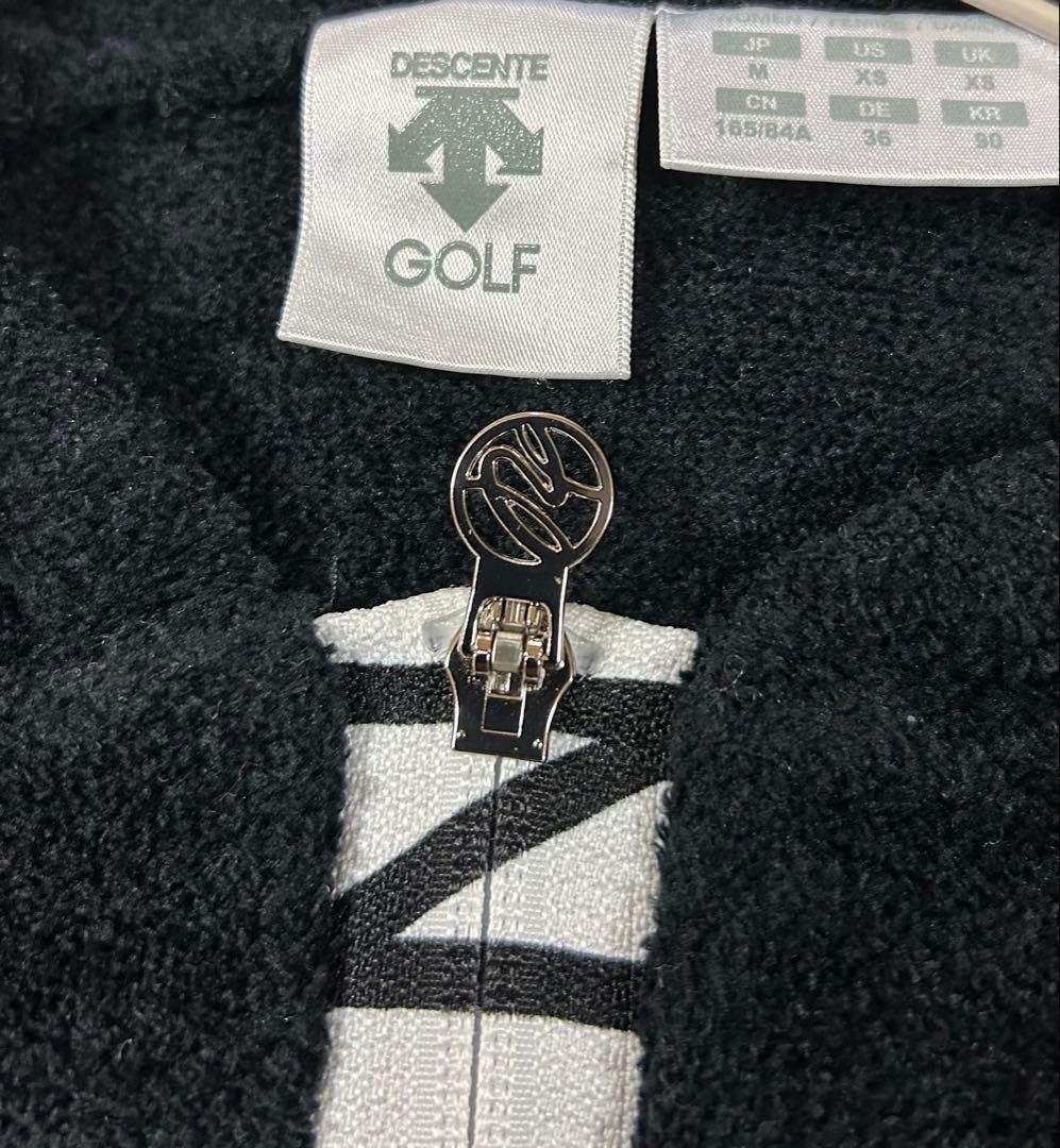h*o様 DESCENTE GOLF ふわモコ❣️パーカー　ブラック　M