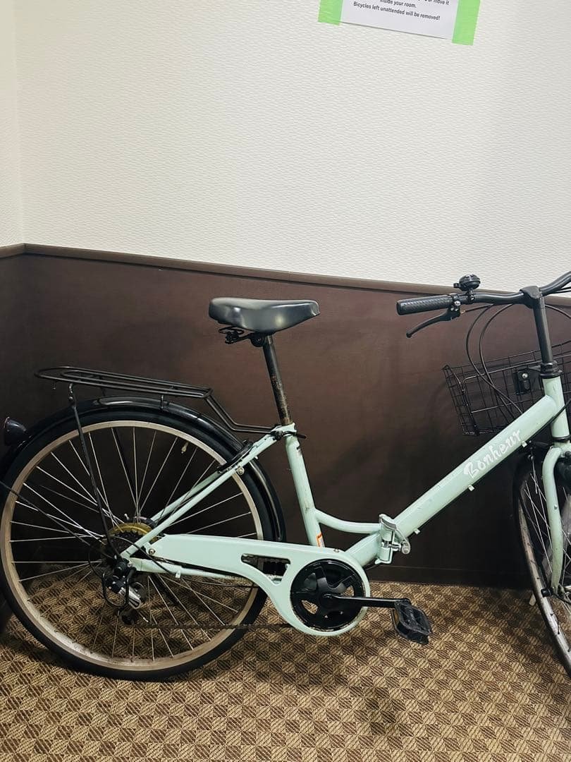 シティサイクル ミントグリーン 前カゴ付き